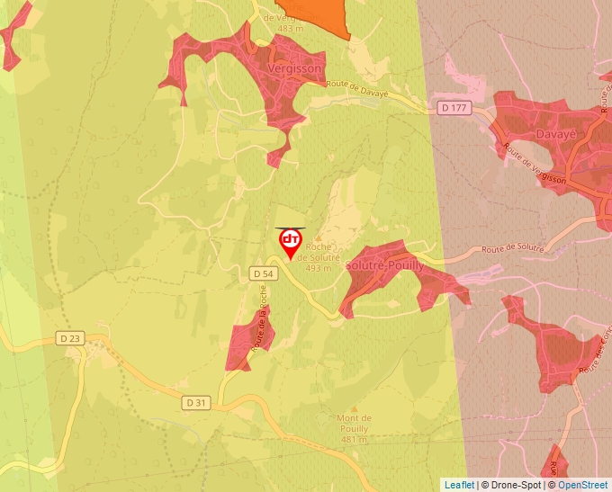Carte Géoportail pour les drones de loisir