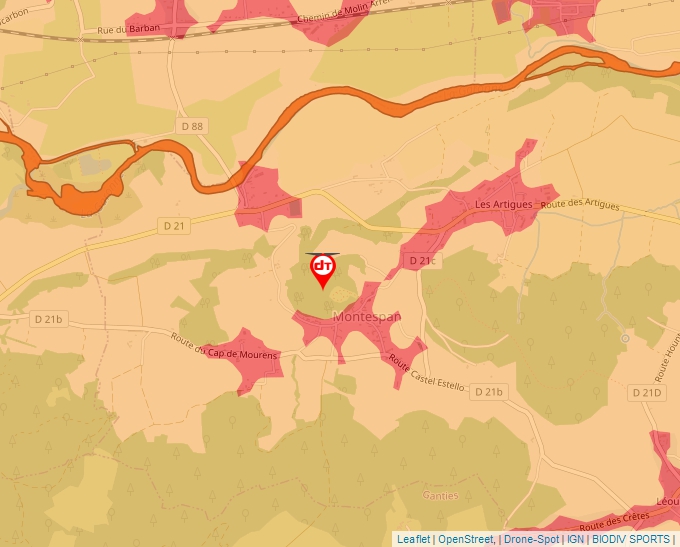 Carte Géoportail pour les drones de loisir