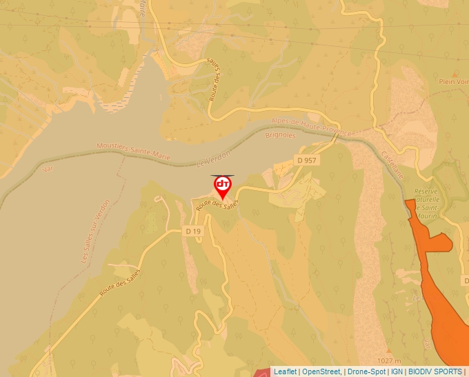 Carte Géoportail pour les drones de loisir
