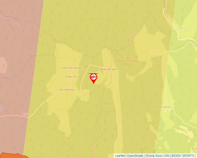 Carte Géoportail pour les drones de loisir