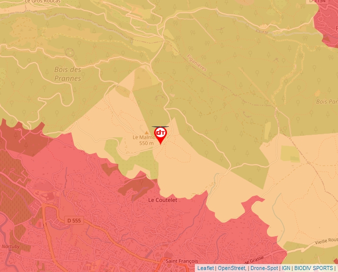 Carte Géoportail pour les drones de loisir