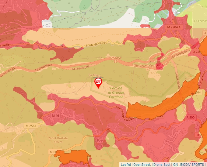 Carte Géoportail pour les drones de loisir