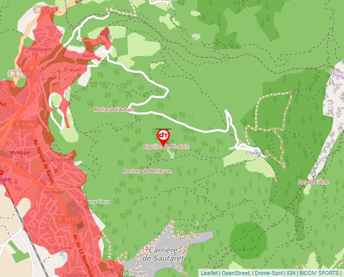 Carte Géoportail pour les drones de loisir