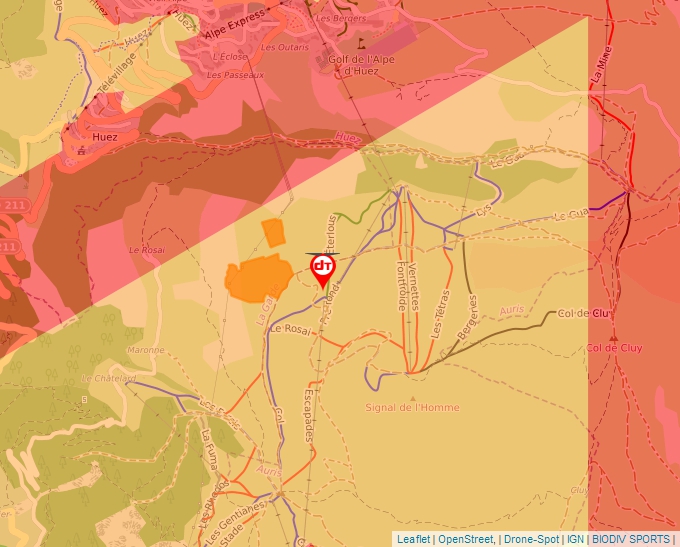 Carte Géoportail pour les drones de loisir