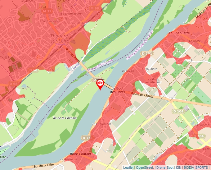 Carte Géoportail pour les drones de loisir