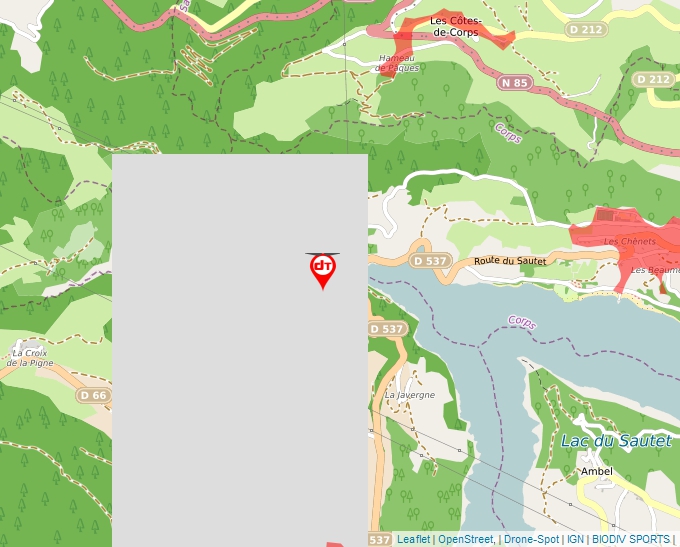 Carte Géoportail pour les drones de loisir