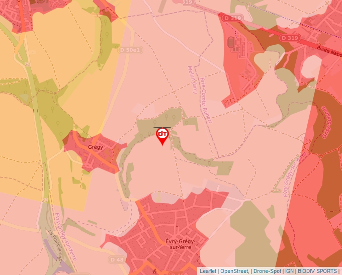 Carte Géoportail pour les drones de loisir