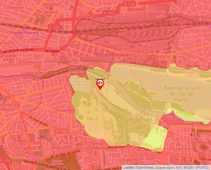 Carte Géoportail pour les drones de loisir