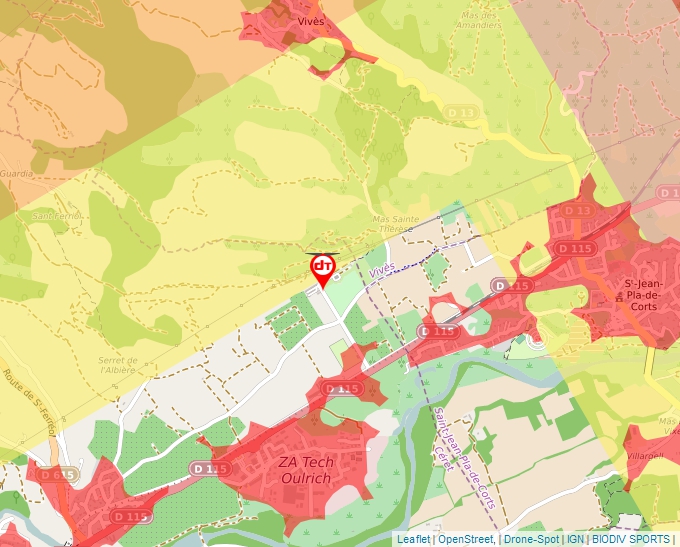 Carte Géoportail pour les drones de loisir
