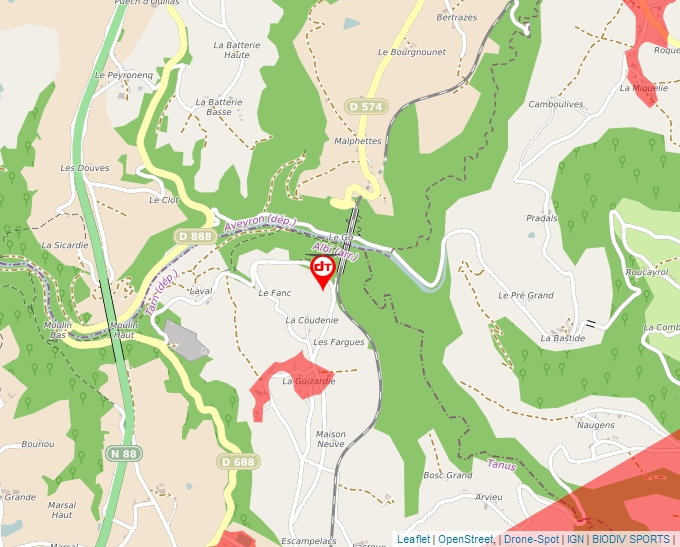 Carte Géoportail pour les drones de loisir