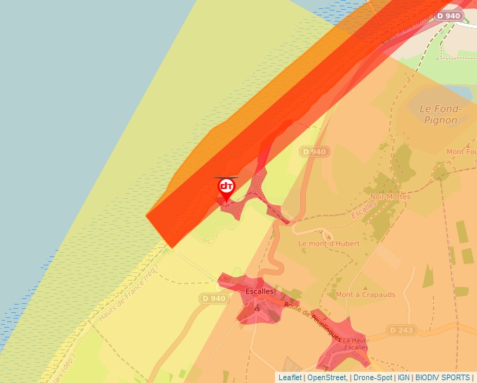 Carte Géoportail pour les drones de loisir