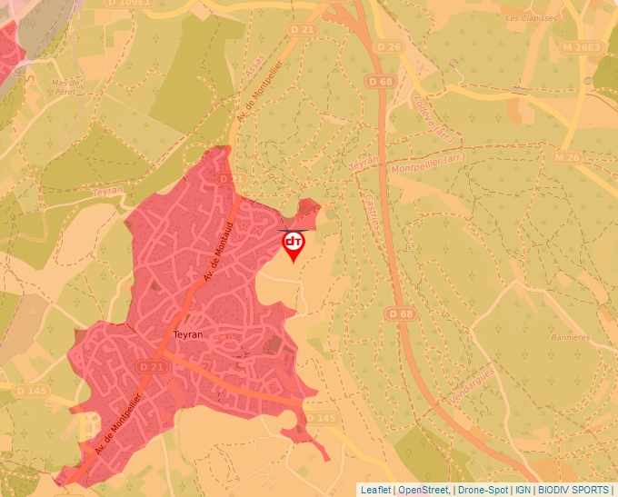 Carte Géoportail pour les drones de loisir