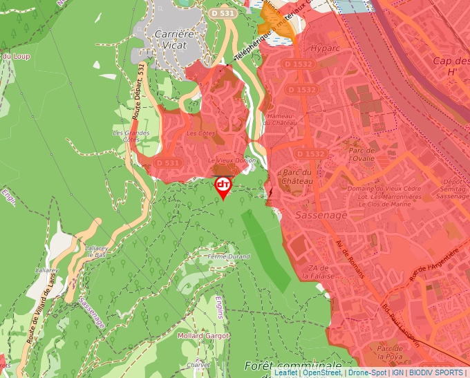 Carte Géoportail pour les drones de loisir
