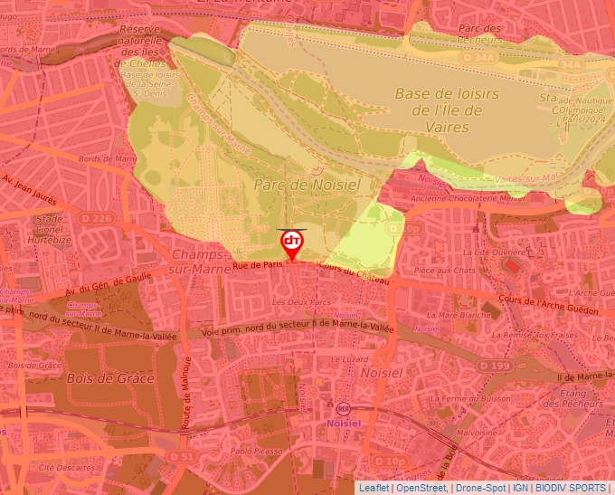 Carte Géoportail pour les drones de loisir