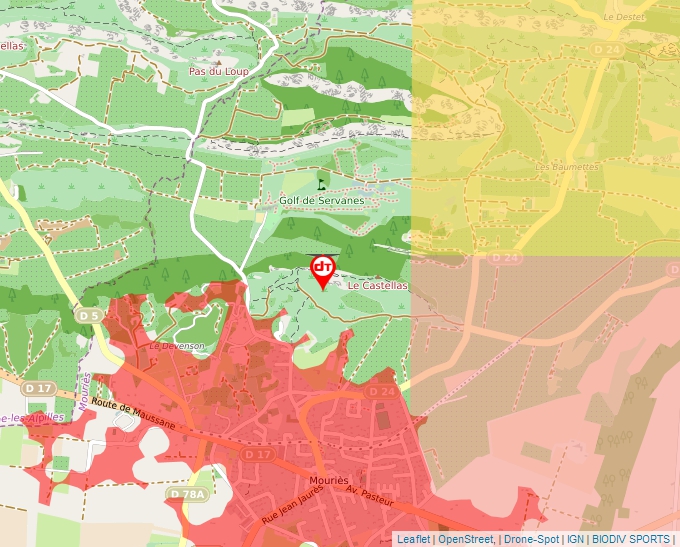 Carte Géoportail pour les drones de loisir