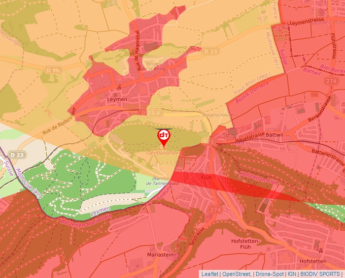 Carte Géoportail pour les drones de loisir