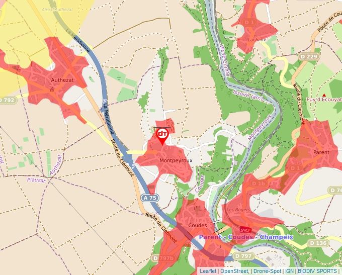 Carte Géoportail pour les drones de loisir