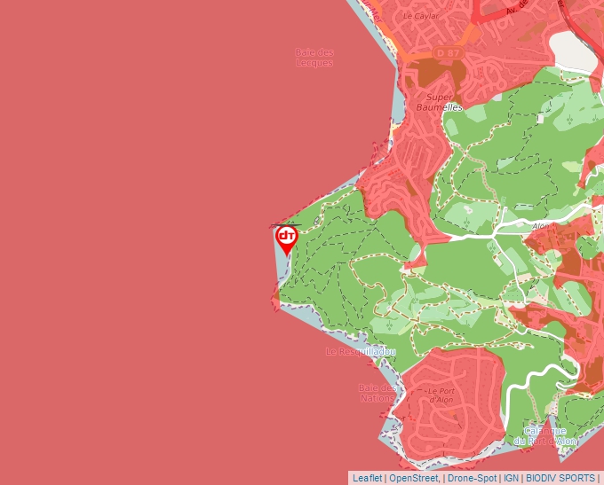 Carte Géoportail pour les drones de loisir