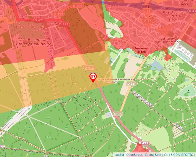 Carte Géoportail pour les drones de loisir