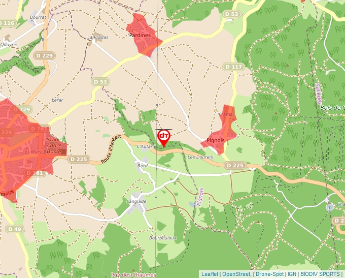 Carte Géoportail pour les drones de loisir