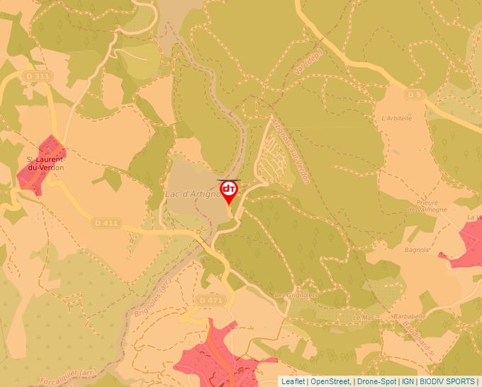 Carte Géoportail pour les drones de loisir