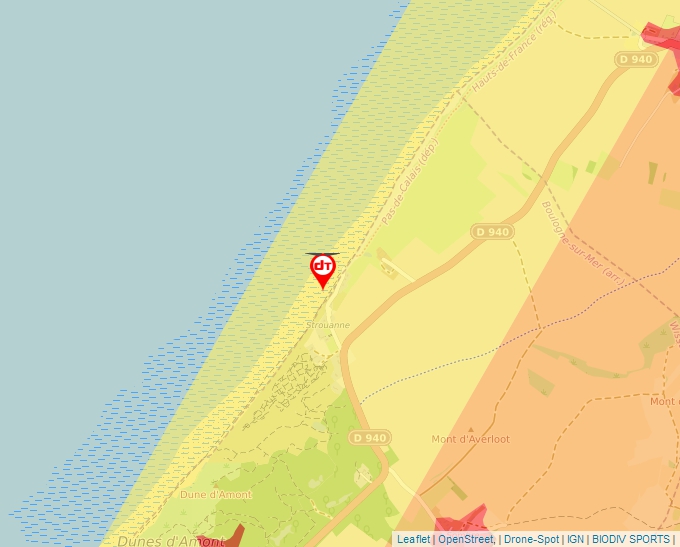 Carte Géoportail pour les drones de loisir