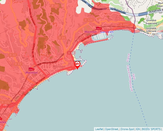 Carte Géoportail pour les drones de loisir