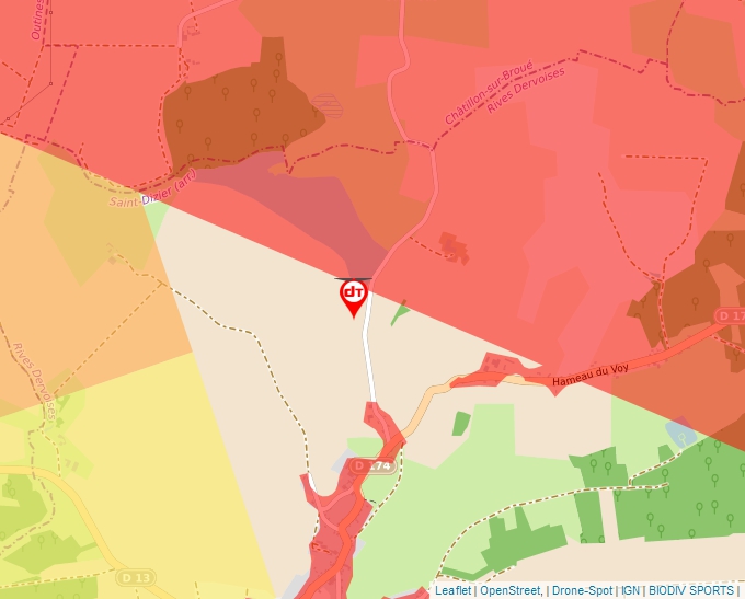 Carte Géoportail pour les drones de loisir