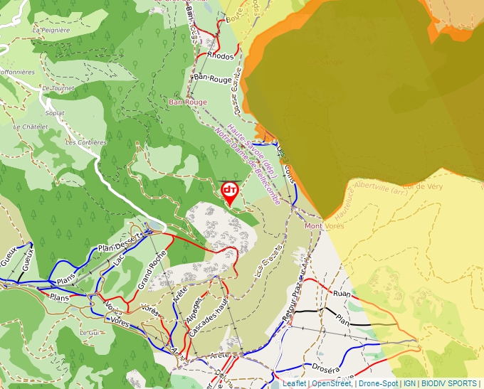Carte Géoportail pour les drones de loisir