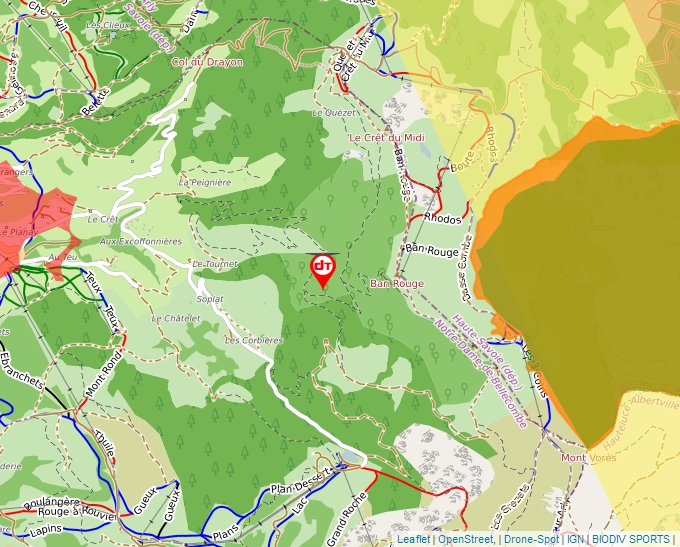 Carte Géoportail pour les drones de loisir