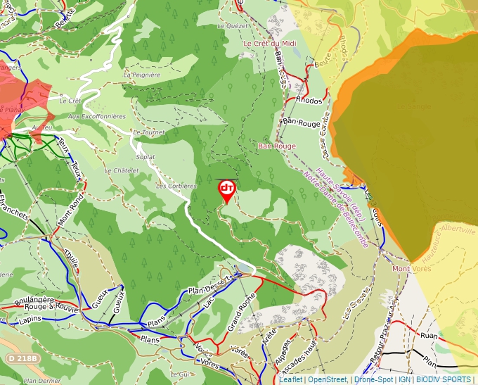 Carte Géoportail pour les drones de loisir