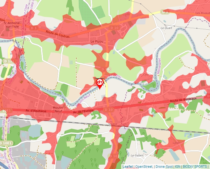 Carte Géoportail pour les drones de loisir