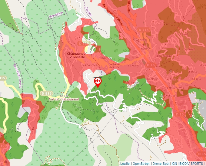 Carte Géoportail pour les drones de loisir