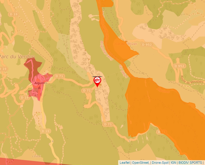 Carte Géoportail pour les drones de loisir