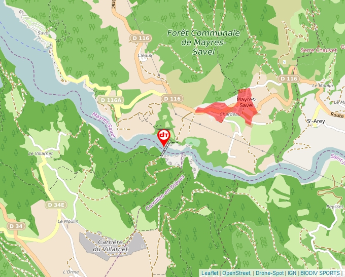 Carte Géoportail pour les drones de loisir