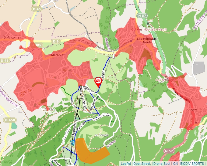 Carte Géoportail pour les drones de loisir