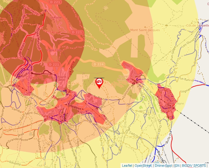 Carte Géoportail pour les drones de loisir