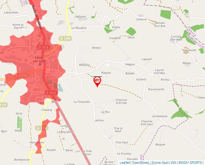 Carte Géoportail pour les drones de loisir