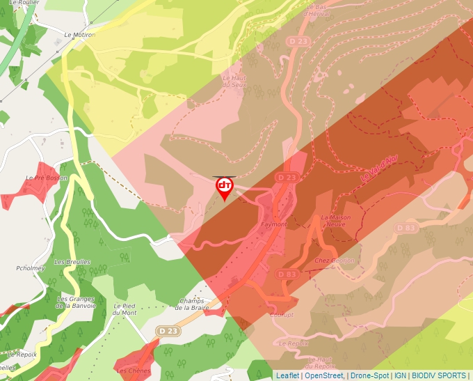 Carte Géoportail pour les drones de loisir
