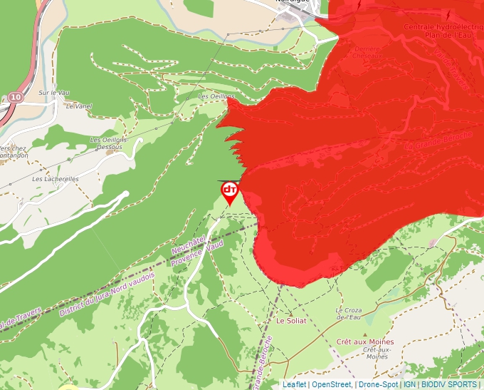 Carte Géoportail pour les drones de loisir