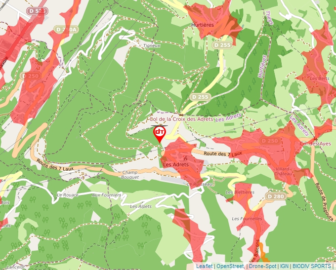 Carte Géoportail pour les drones de loisir