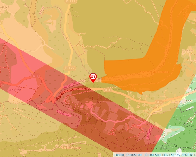 Carte Géoportail pour les drones de loisir