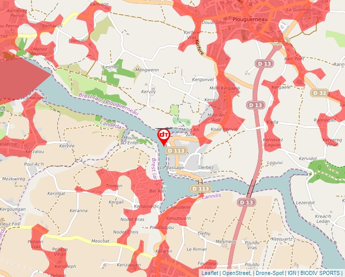 Carte Géoportail pour les drones de loisir