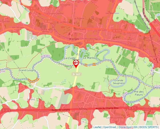 Carte Géoportail pour les drones de loisir