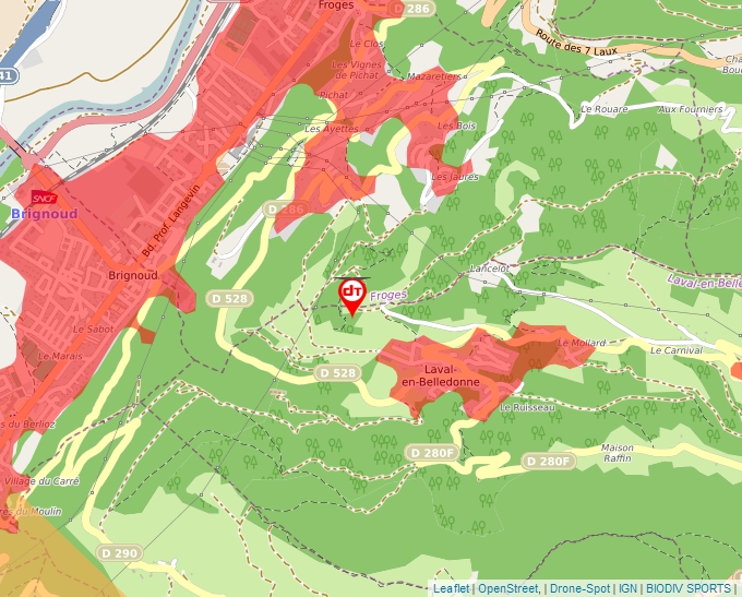 Carte Géoportail pour les drones de loisir