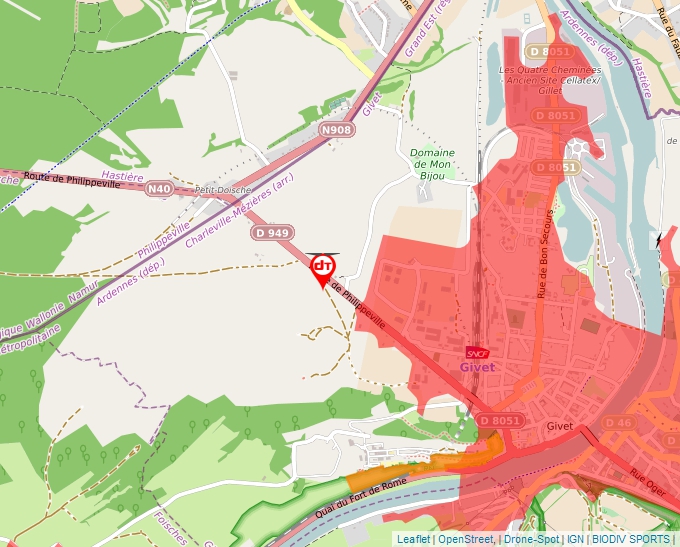 Carte Géoportail pour les drones de loisir