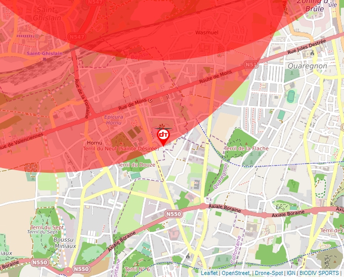 Carte Géoportail pour les drones de loisir