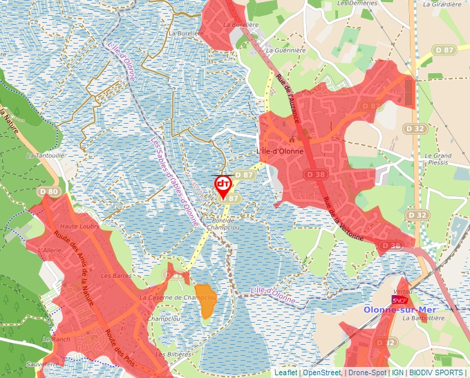 Carte Géoportail pour les drones de loisir