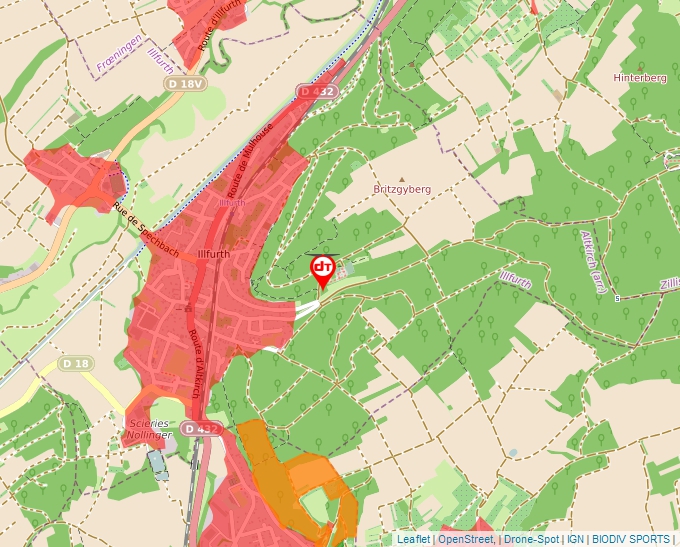 Carte Géoportail pour les drones de loisir