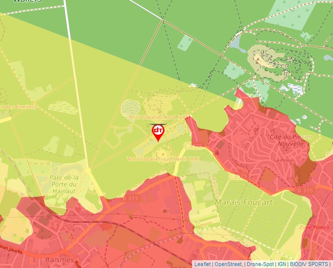 Carte Géoportail pour les drones de loisir